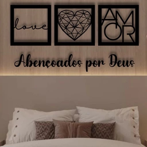 Quadro Decorativo Frases Vazadas - Sua Casa, Seu Estilo - Lugar Favorito