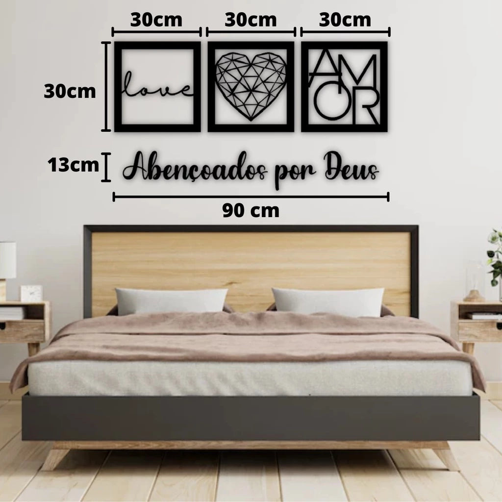 Quadro Decorativo Frases Vazadas - Sua Casa, Seu Estilo - Lugar Favorito