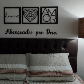 Quadro Decorativo Frases Vazadas - Sua Casa, Seu Estilo - Lugar Favorito