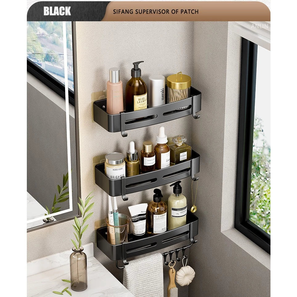 Suporte de Shampoo Adesivo - Organize seu Banheiro com Estilo - Lugar Favorito